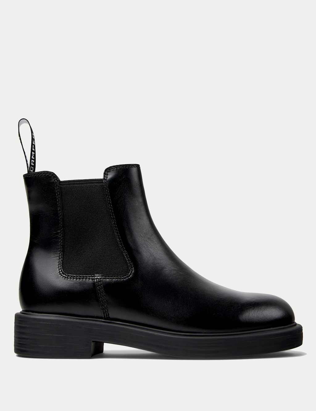Leather Chelsea Block Heel Ankle Boots 1 of 2