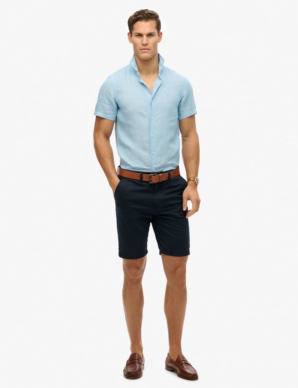 Relaxed Fit Pure Linen Embroidered Shirt 5 of 7