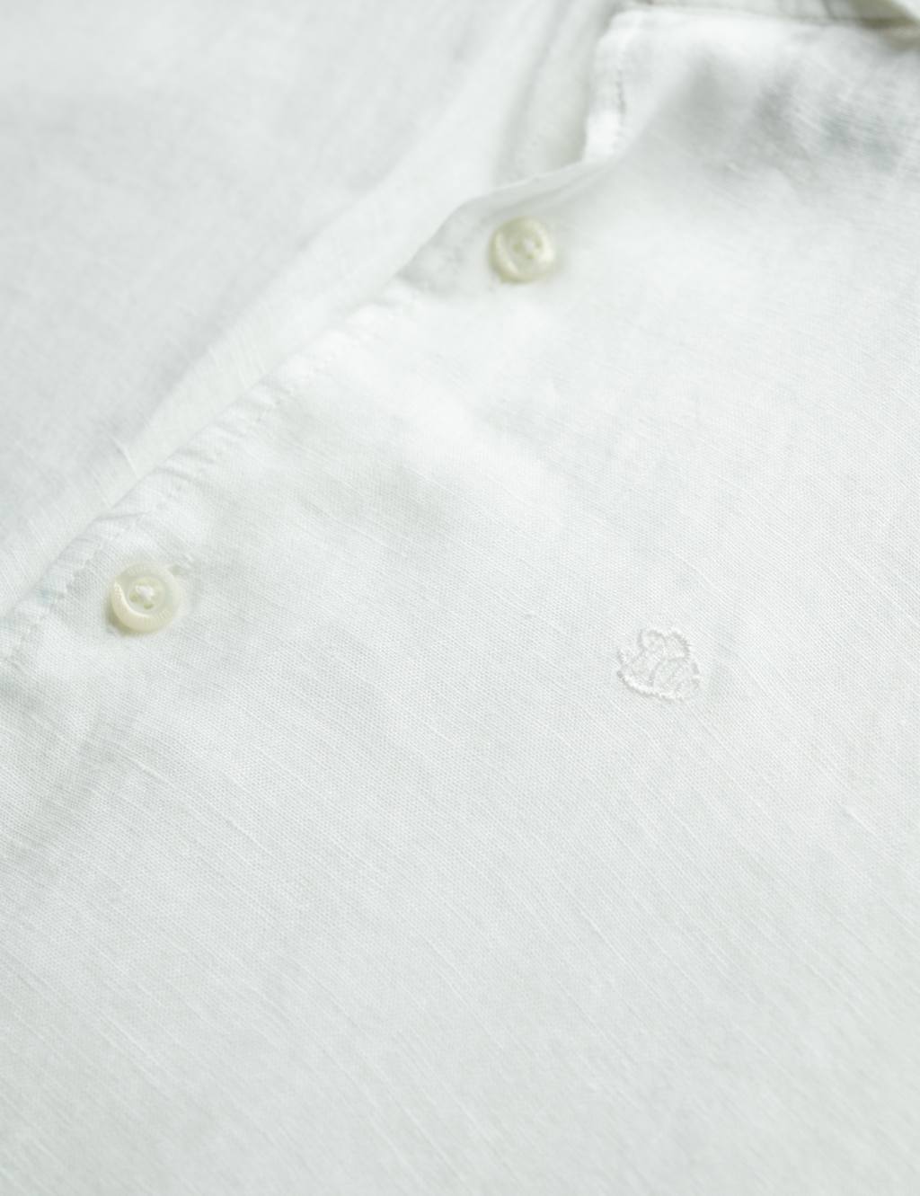 Relaxed Fit Pure Linen Embroidered Shirt 3 of 7