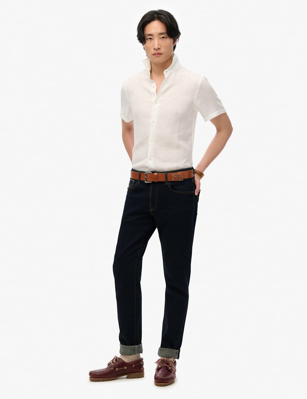 Relaxed Fit Pure Linen Embroidered Shirt 7 of 7