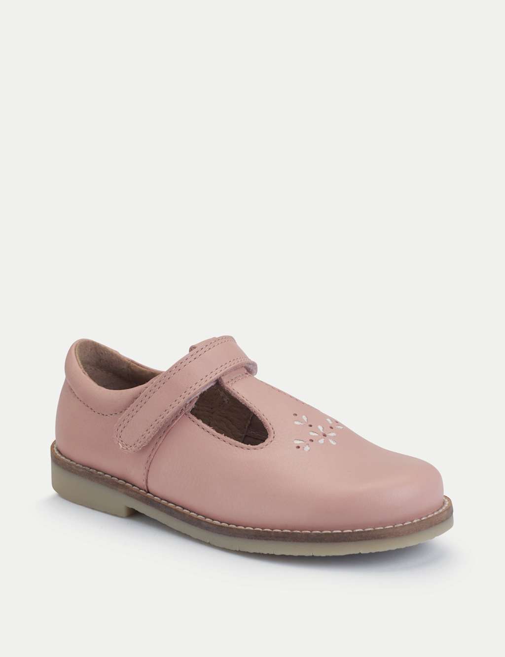Kids' Leather Riptape T Bar Shoes (6 Small - 12.5 Small) 3 of 6