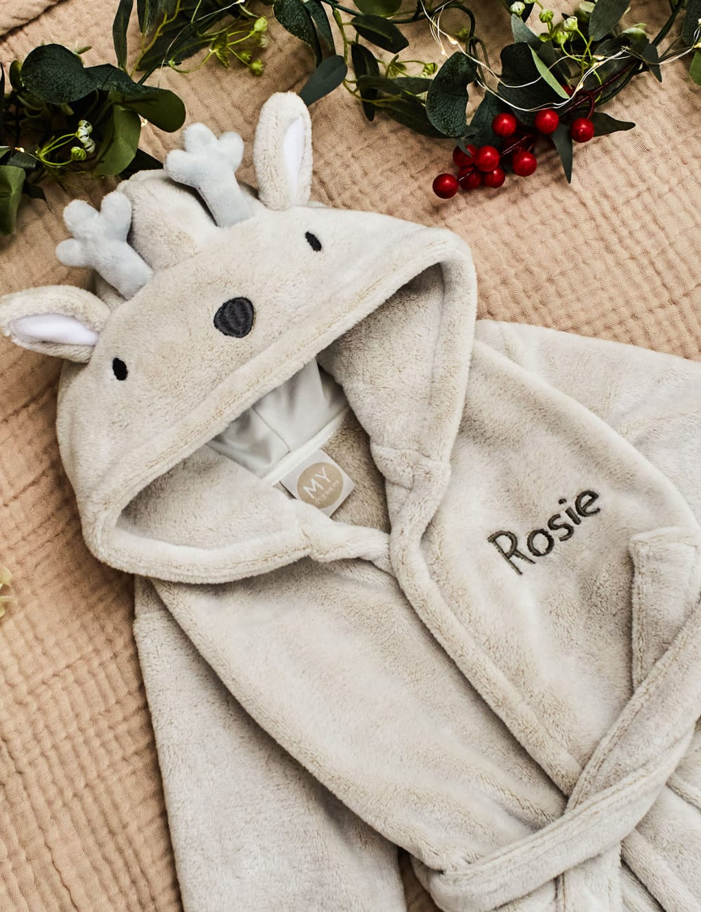 Personalised Deer Dressing Gown 2 of 3