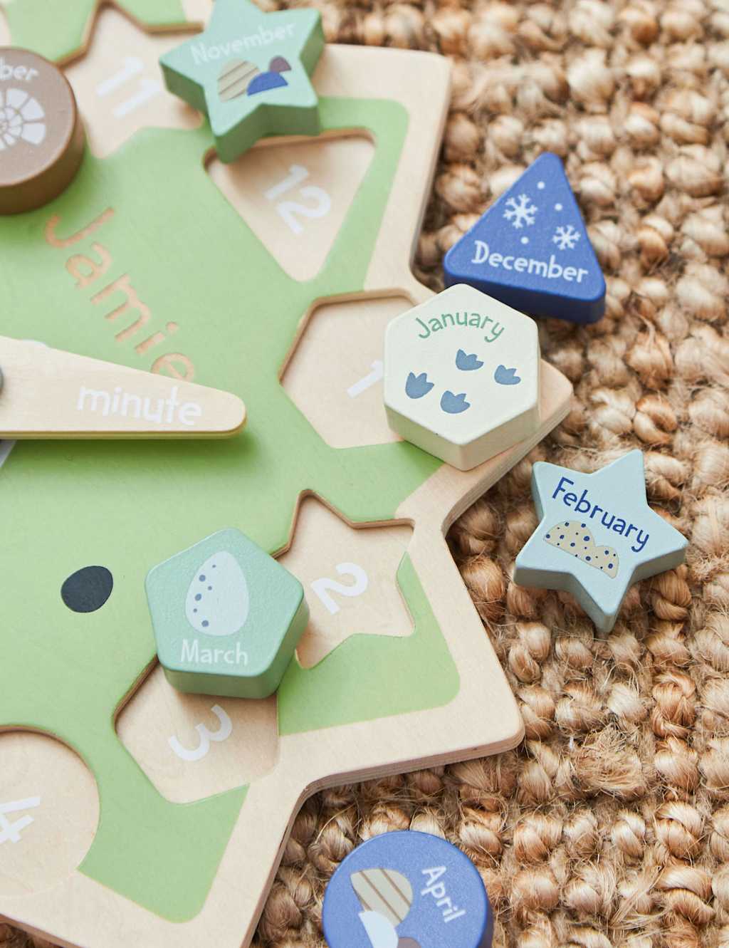 Personalised Dinosaur Clock Puzzle 3 of 3