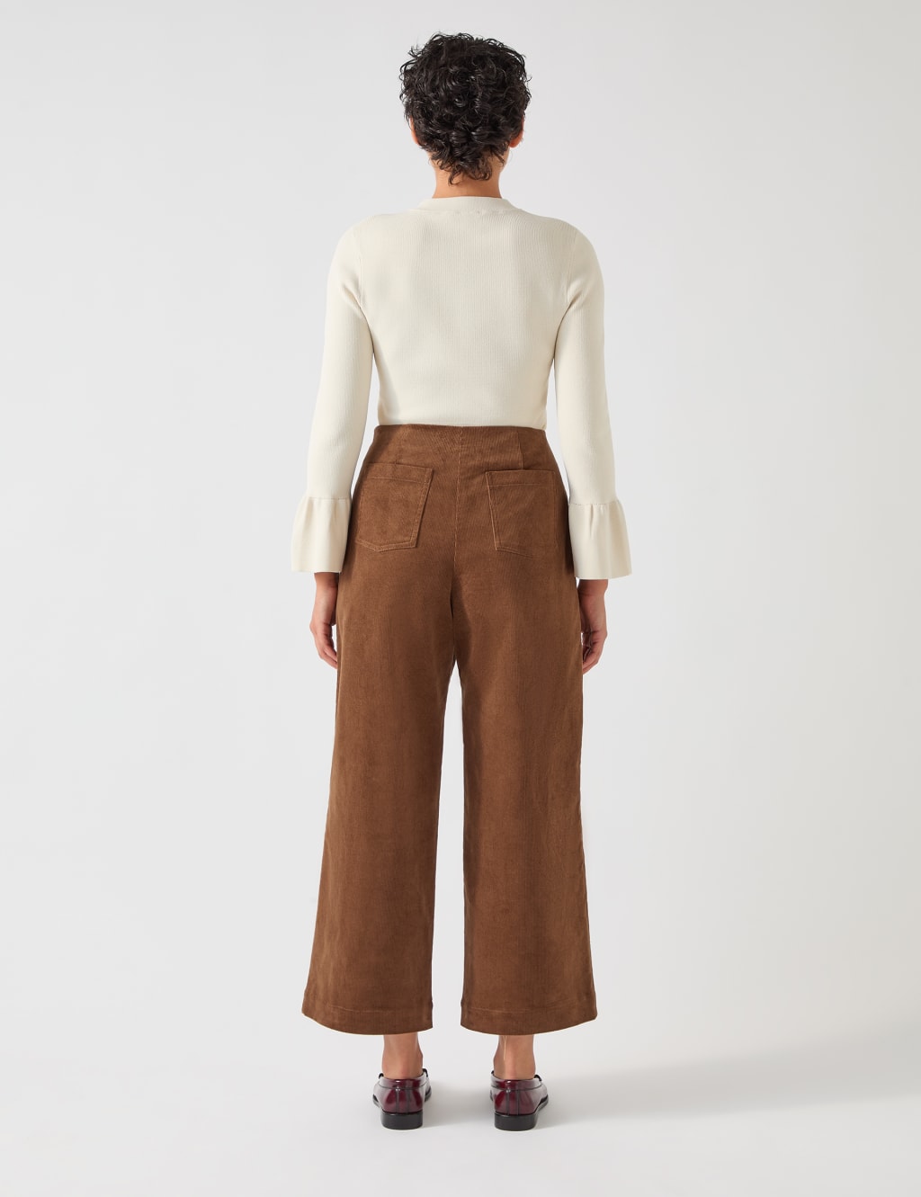 Knitted Crew Neck Bell Sleeve Jumper 3 of 4