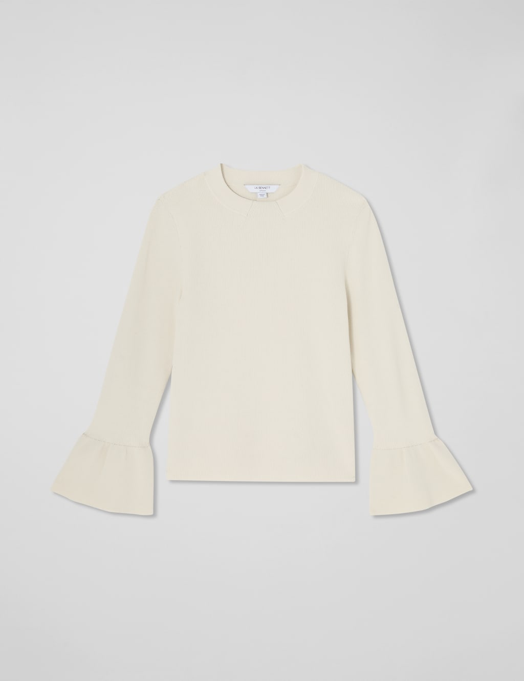 Knitted Crew Neck Bell Sleeve Jumper 2 of 4