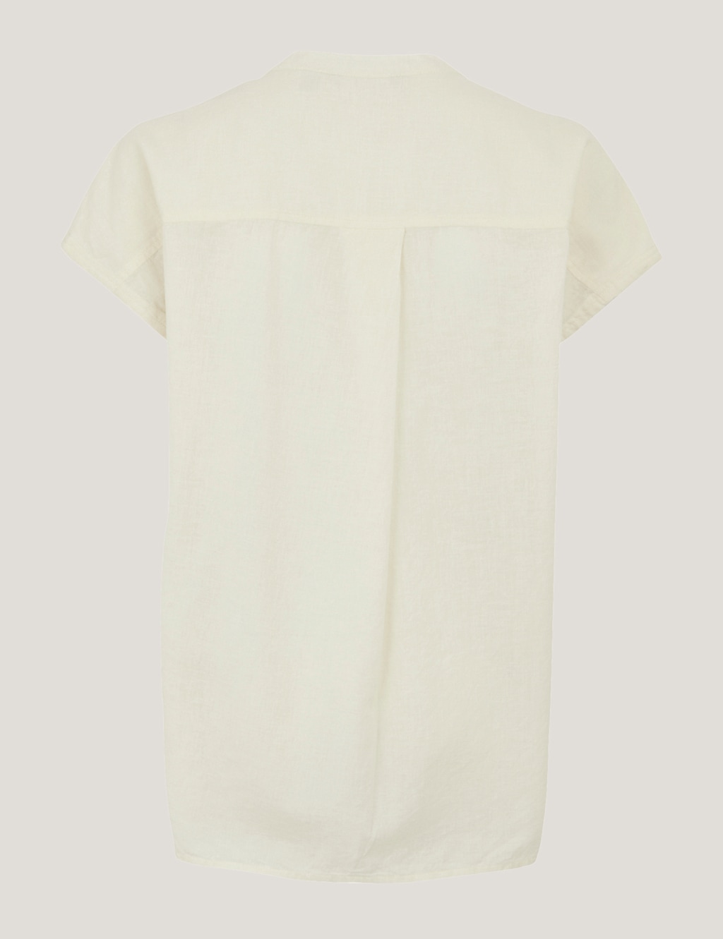 Rianne Cotton Rich V-Neck Shirt with Linen 7 of 7