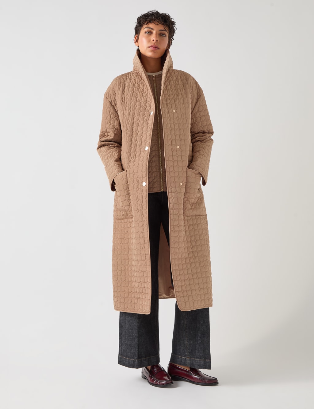 Quilted Padded Longline Coat 1 of 4