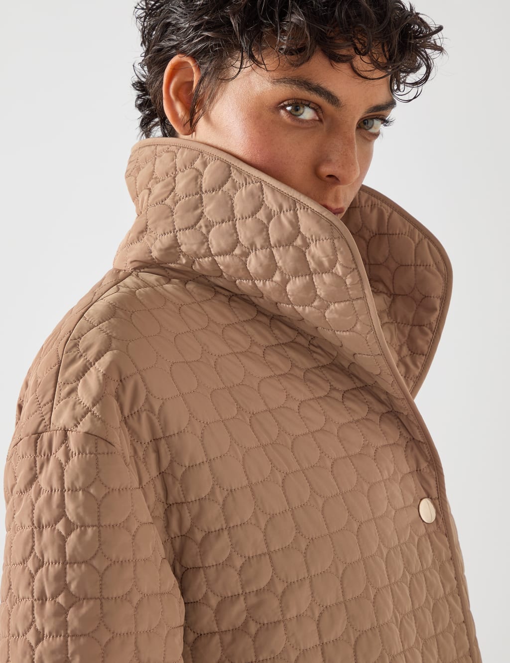Quilted Padded Longline Coat 4 of 4