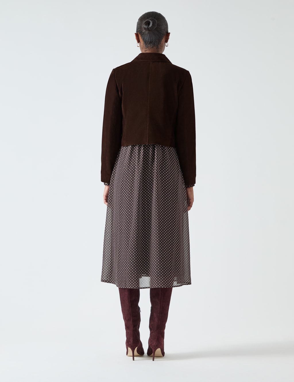 Leather Collared Cropped Jacket 3 of 4