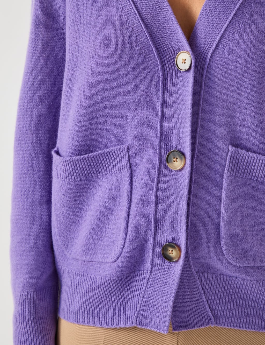 Pure Merino Wool V-Neck Cardigan 4 of 4