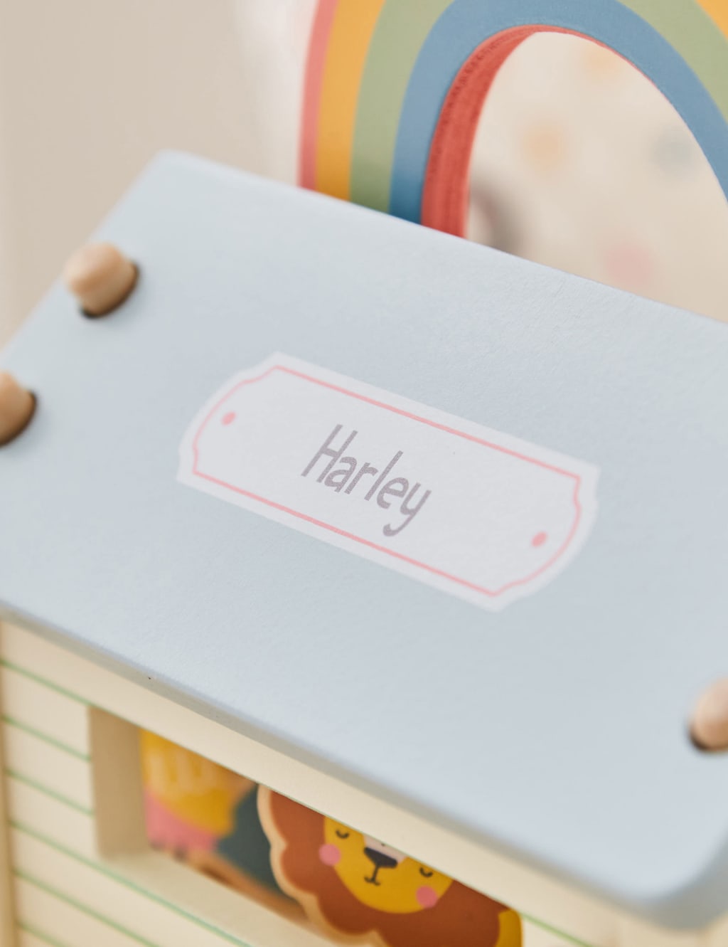 Personalised Wooden Animal Ark Play Set 4 of 5