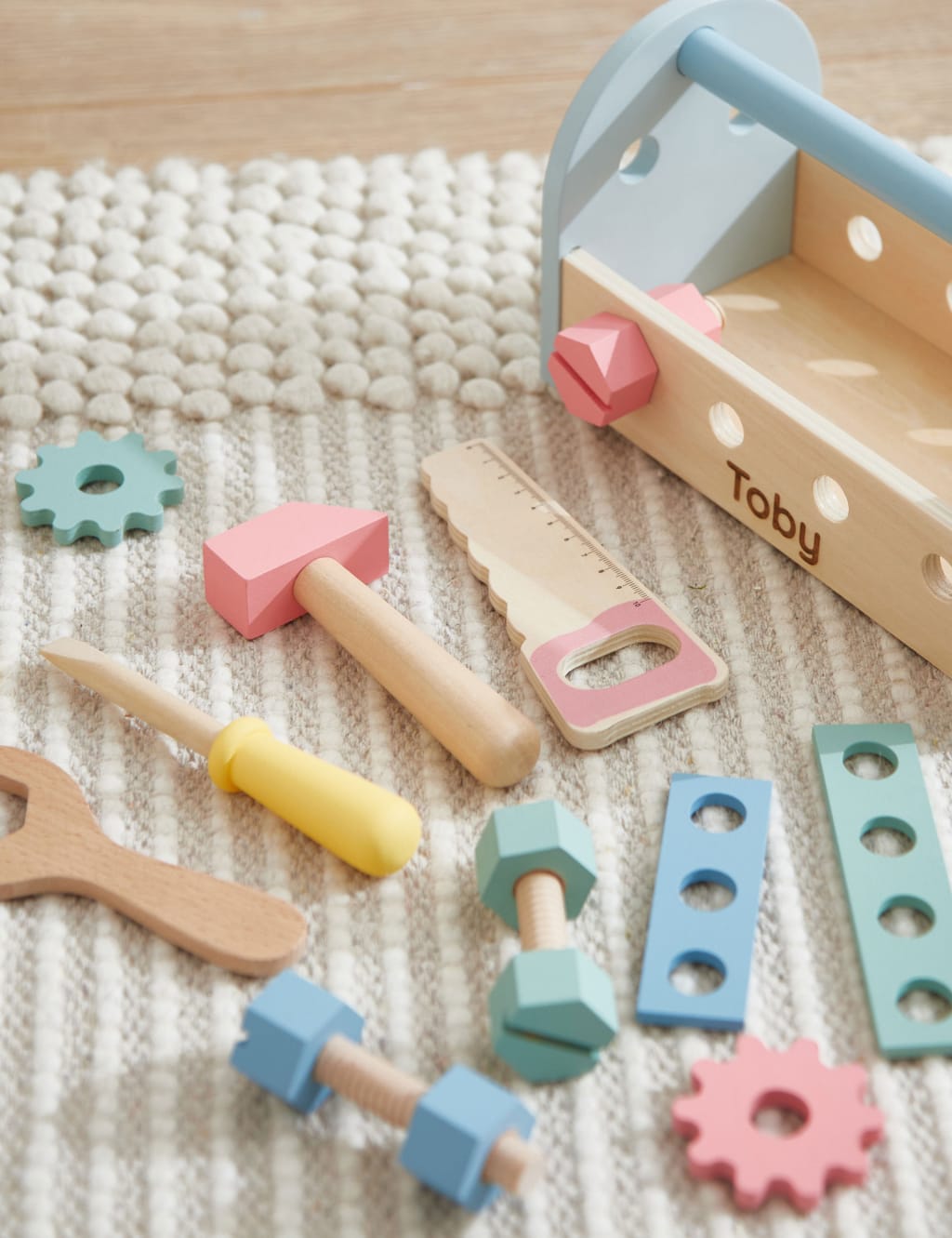 Personalised Wooden Tool Box Toy 4 of 4