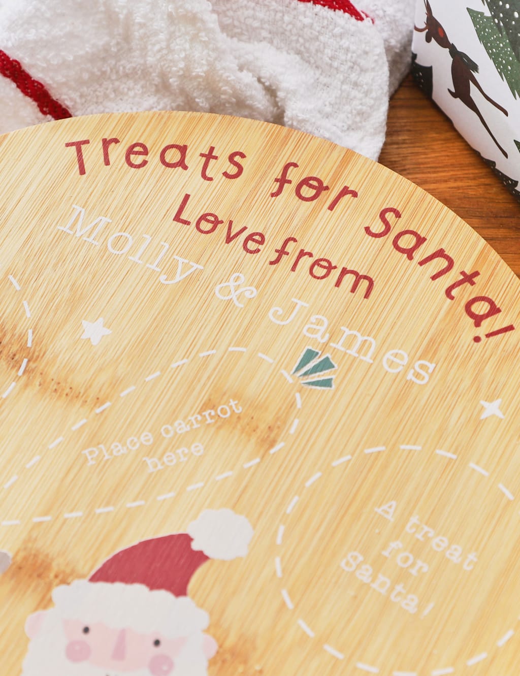 Personalised Santa Christmas Platter 2 of 2