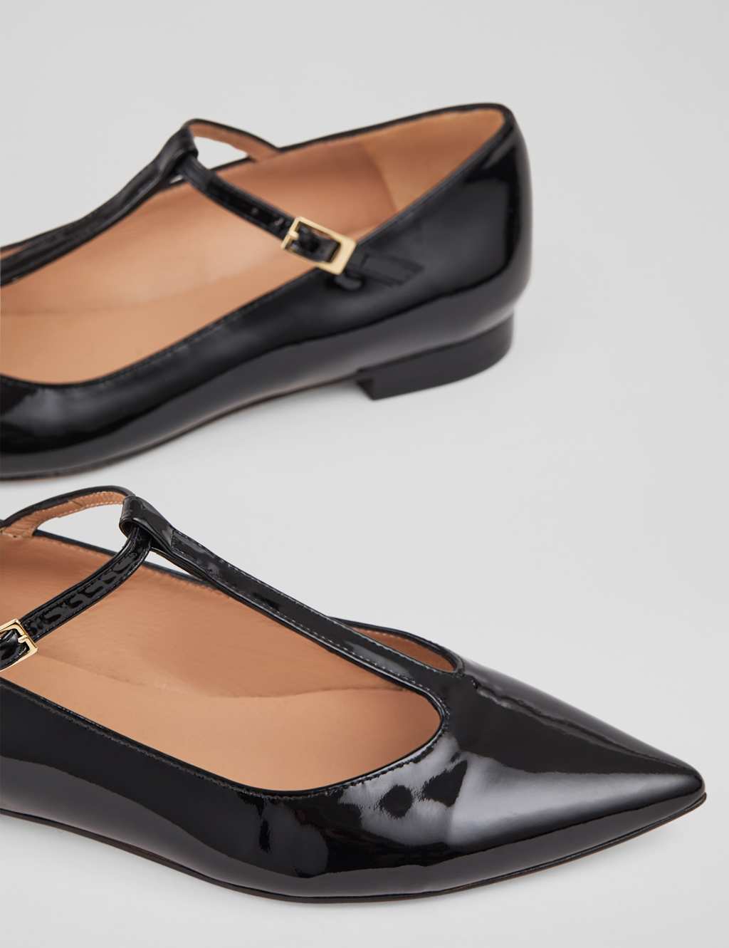 Leather Patent Buckle Flat Pumps 4 of 4