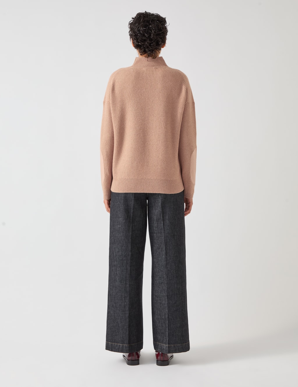 Merino Wool Blend Ribbed Sweatshirt 3 of 4