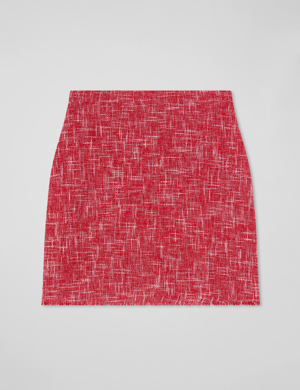 Cotton Blend Tweed Mini Pencil Skirt 2 of 4