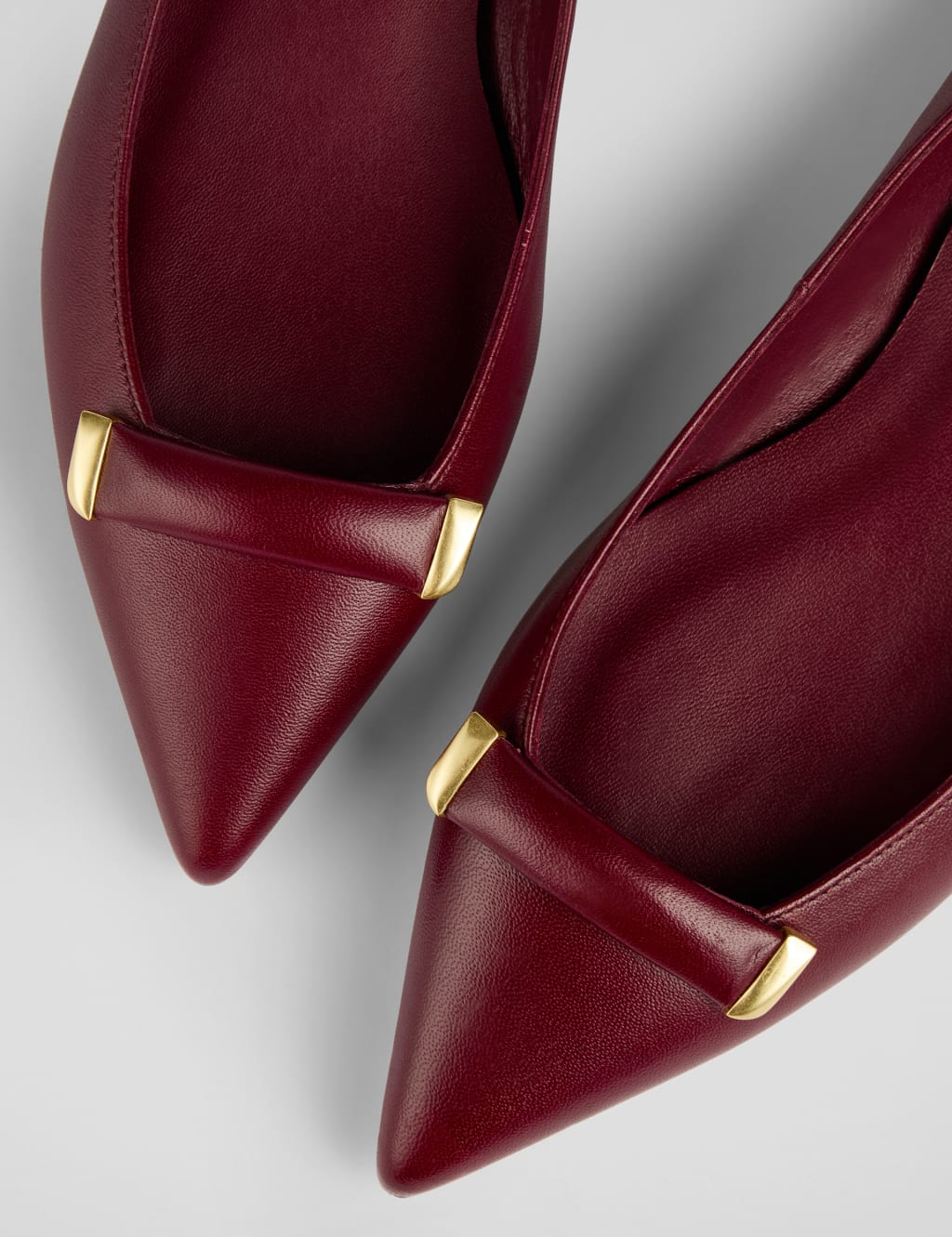 Leather Slip On Pointed Toe Flat Pumps 4 of 4