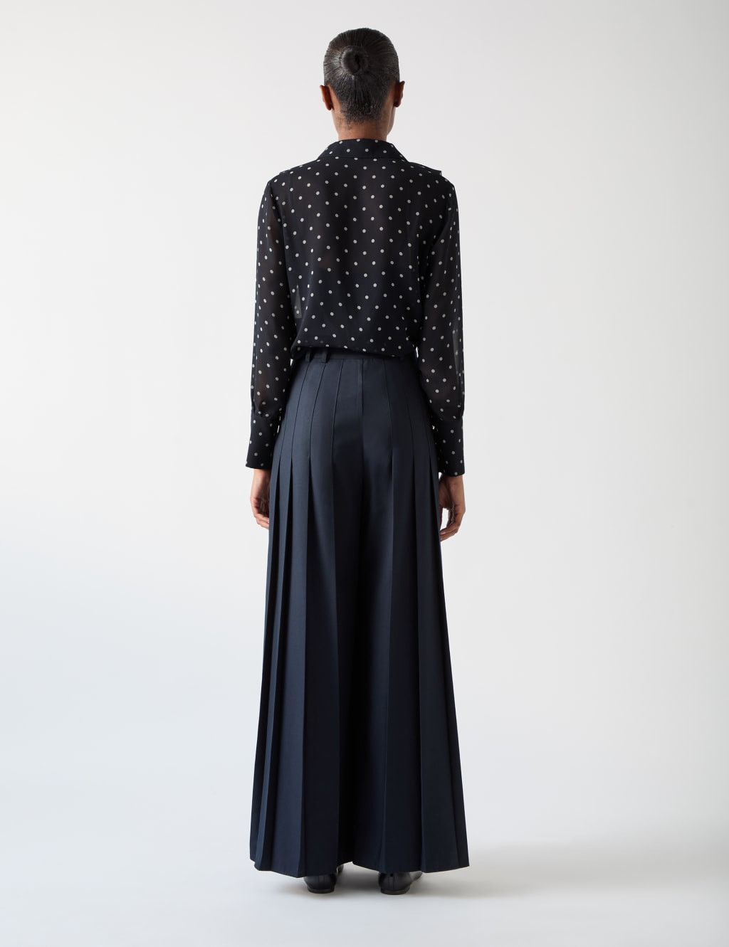 Satin Polka Dot Blouse 4 of 4
