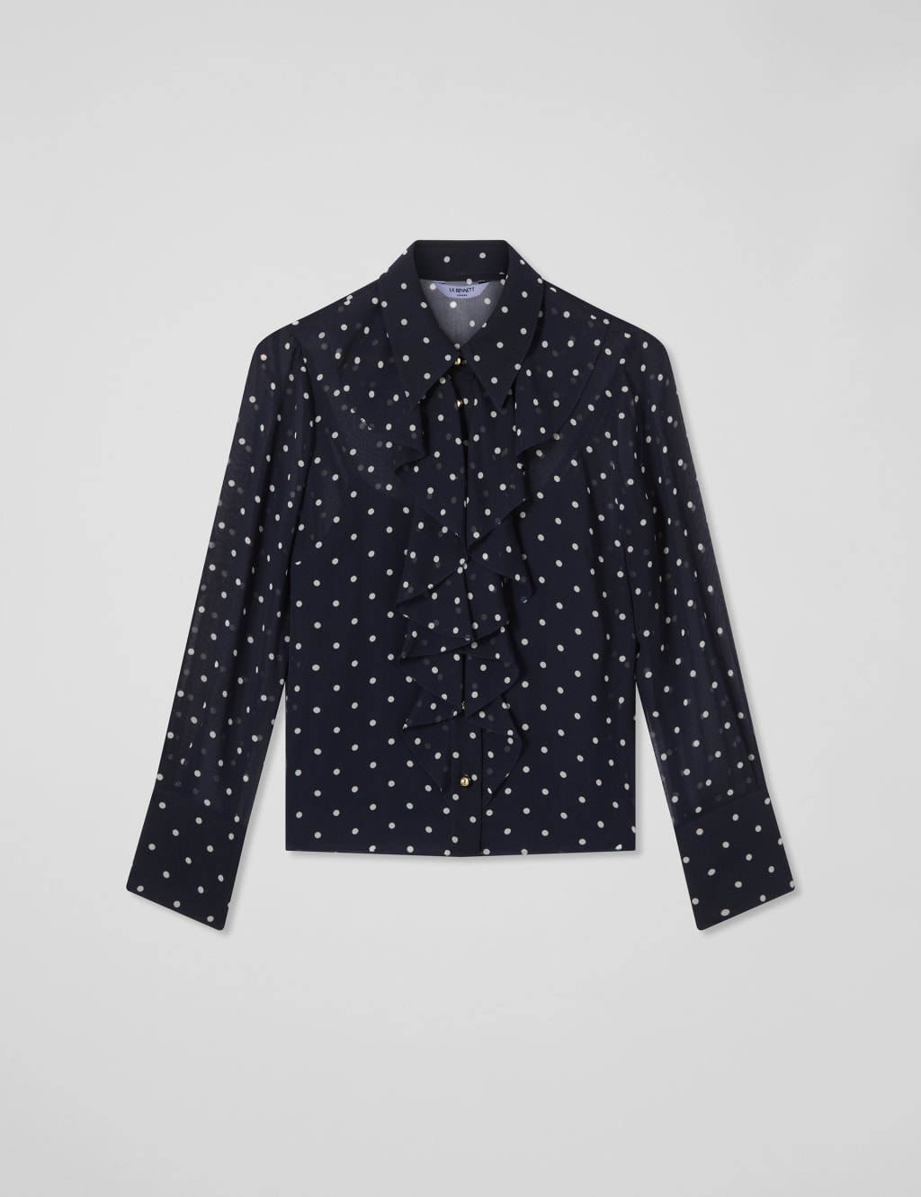 Satin Polka Dot Blouse 2 of 4