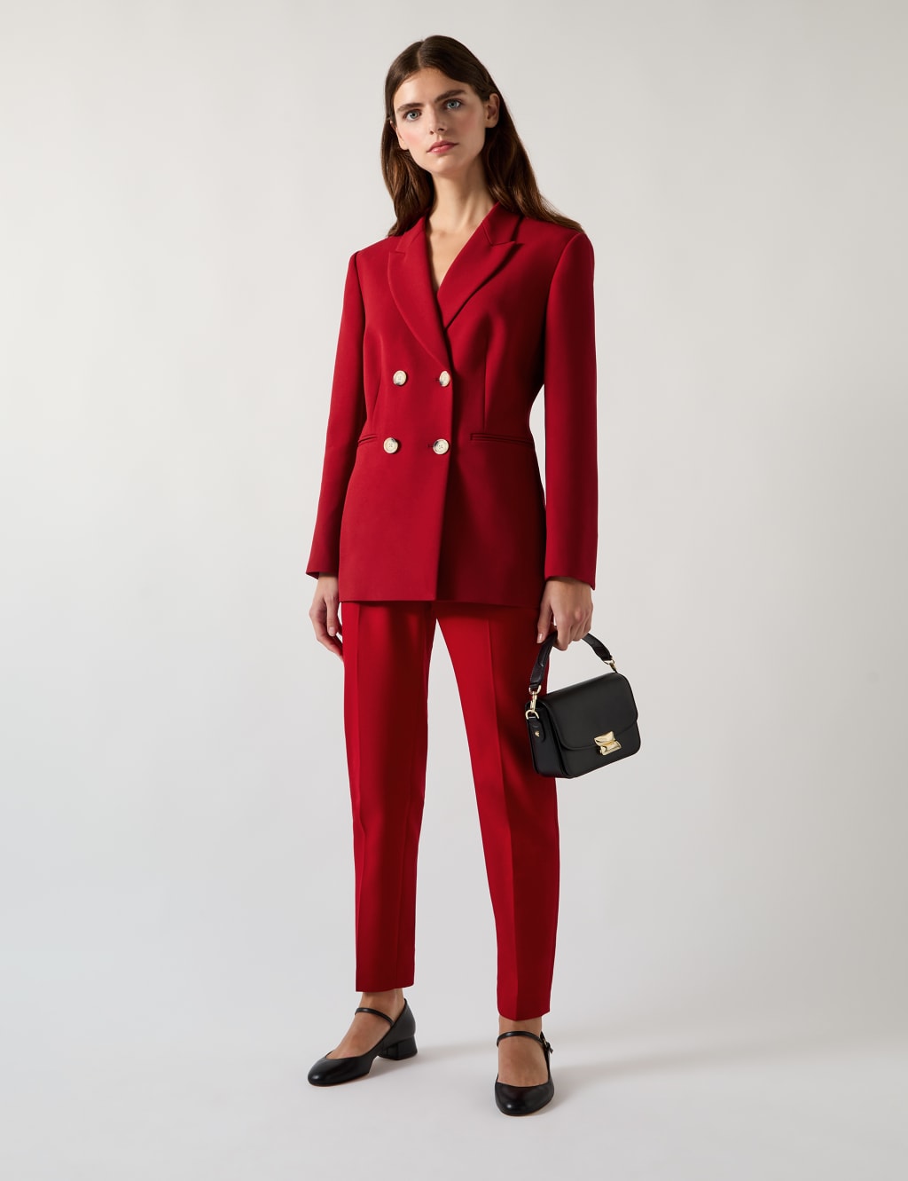 Twill Double Breasted Blazer 1 of 3