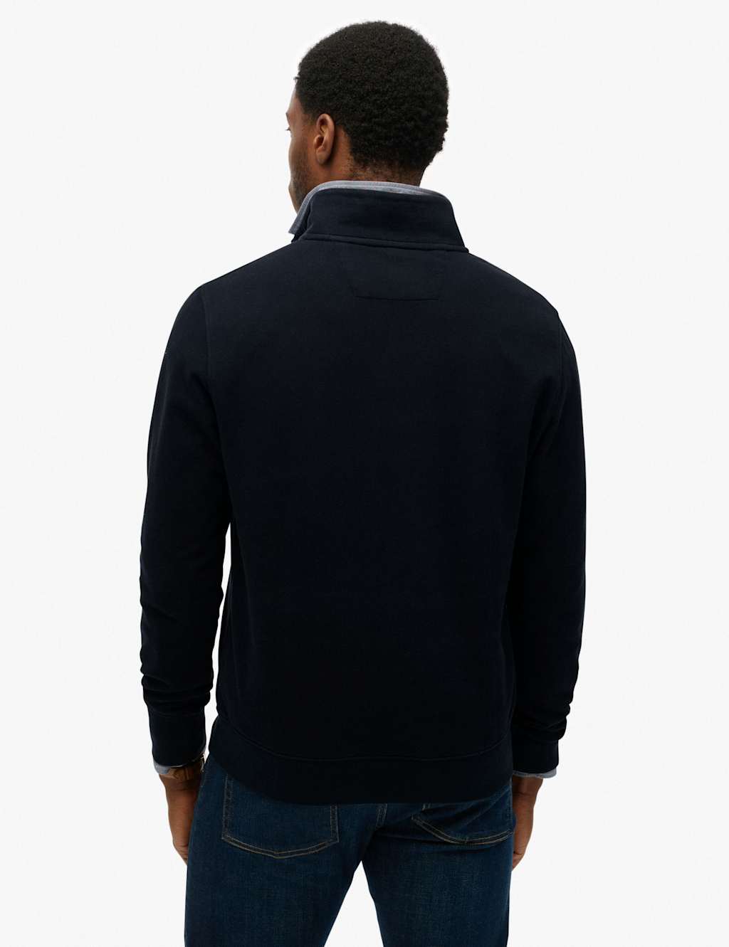Pure Cotton Half Zip Jumper 3 of 6