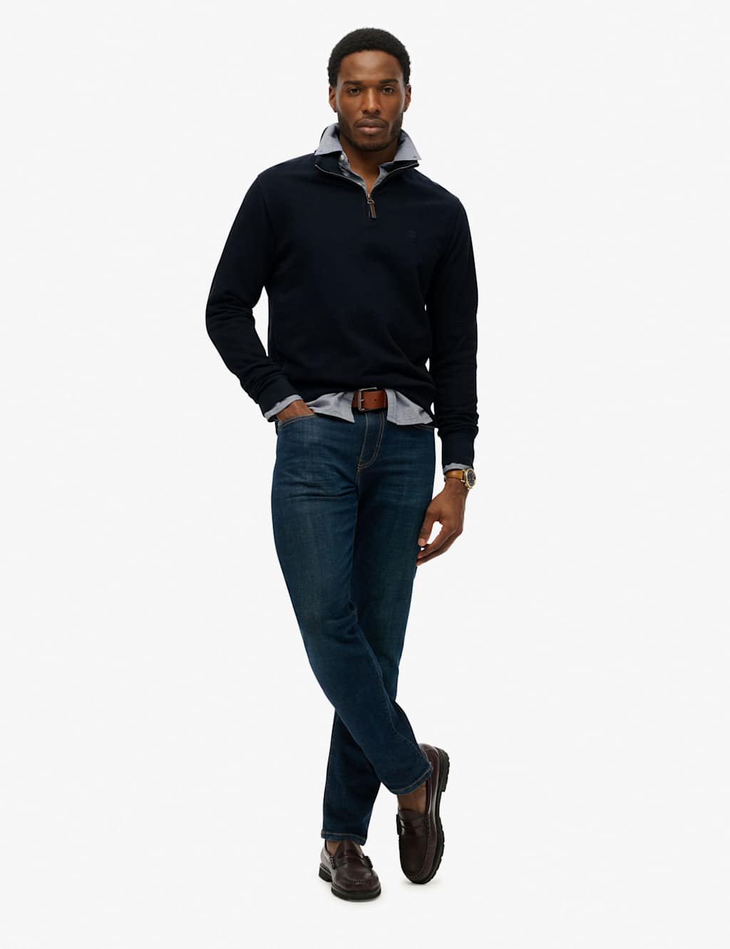 Pure Cotton Half Zip Jumper 4 of 6