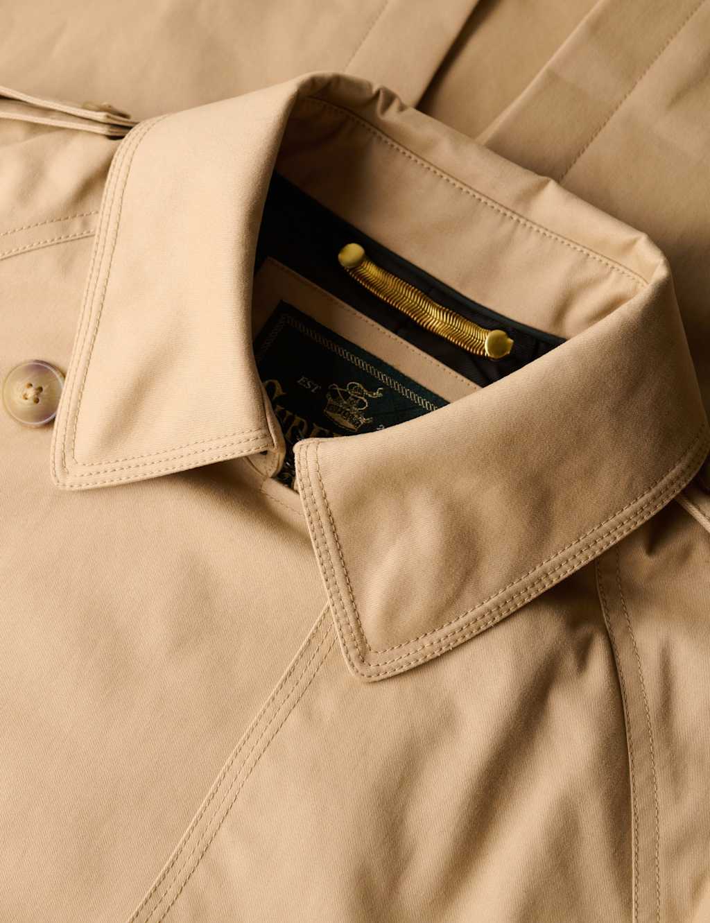 Cotton Rich Belted Longline Trench Coat 9 of 9