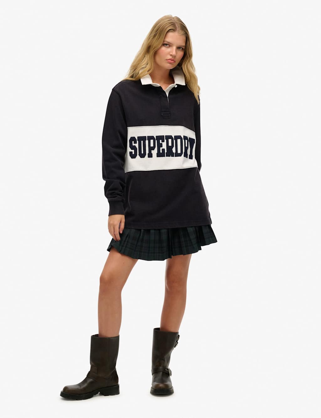 Pure Cotton Slogan Oversized Rugby Top 3 of 8