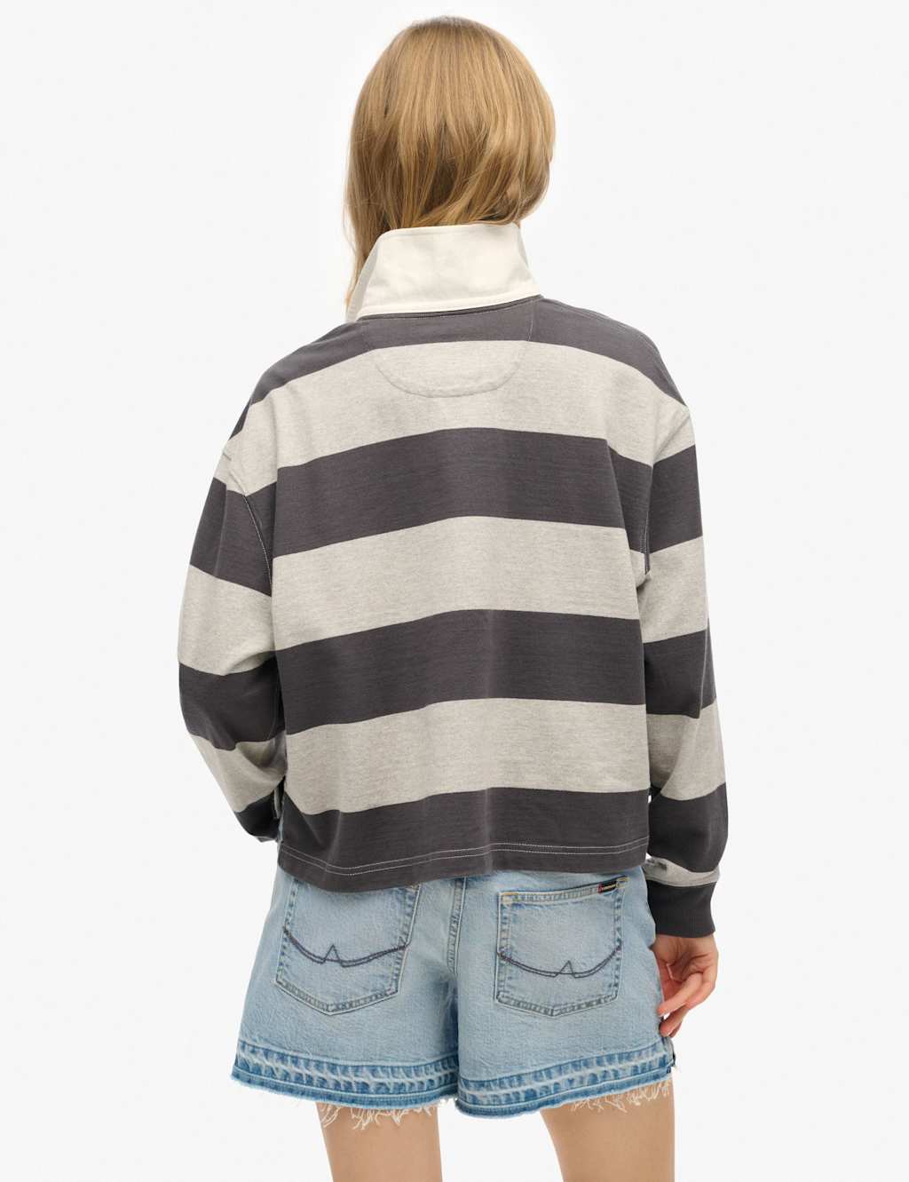 Pure Cotton Striped Oversized Rugby Top 4 of 6
