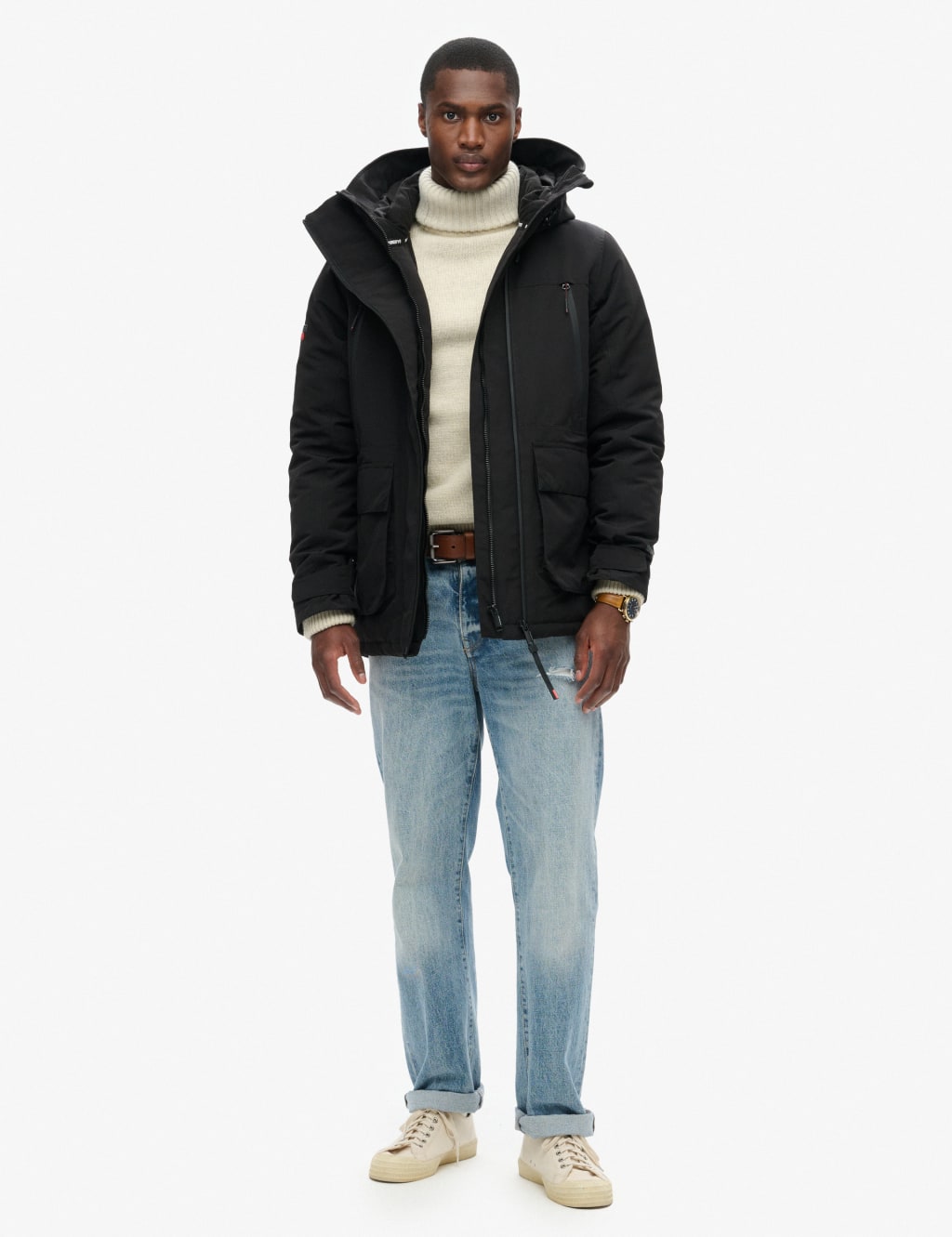 Hooded Padded Windbreaker Jacket 3 of 6