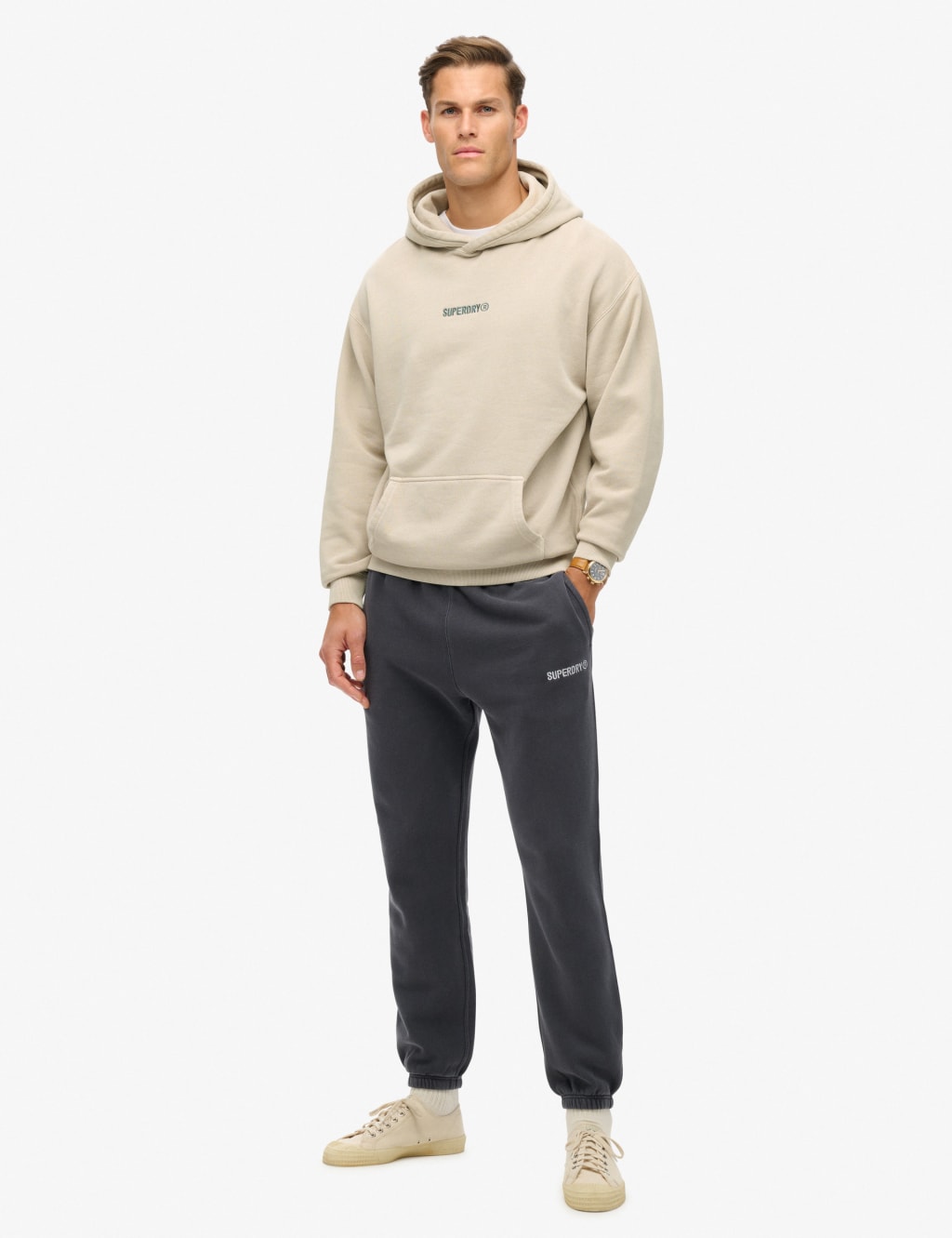 Cotton Rich Embroidered Logo Graphic Hoodie 2 of 5