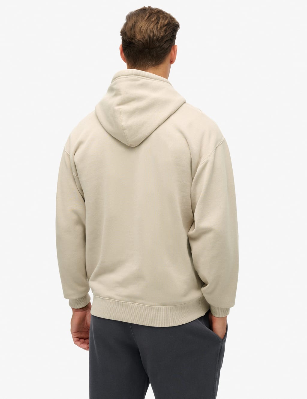 Cotton Rich Embroidered Logo Graphic Hoodie 3 of 5