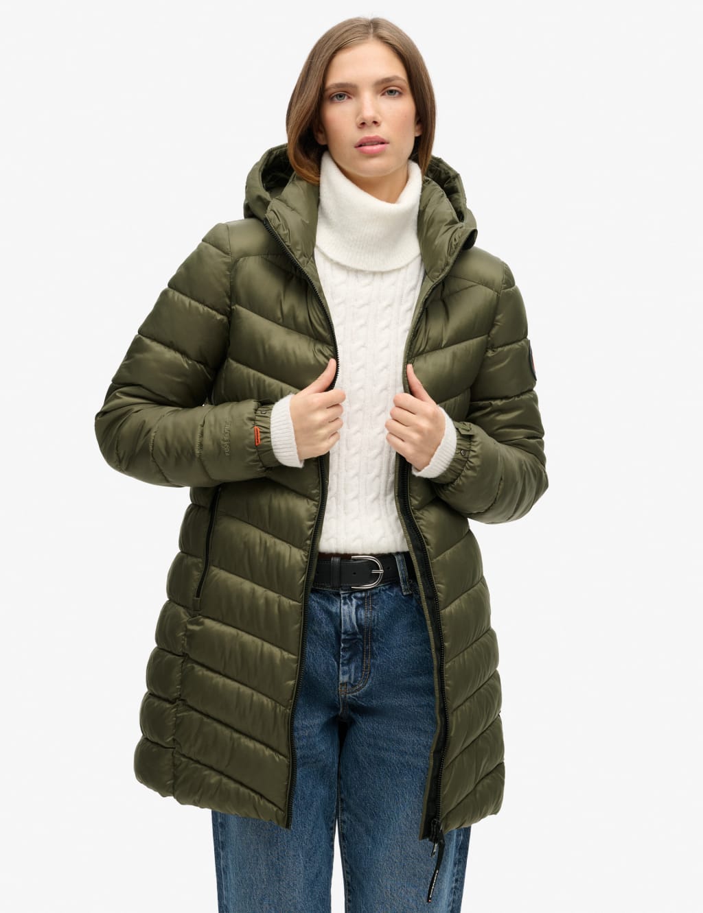 Hooded Longline Puffer Jacket 2 of 7