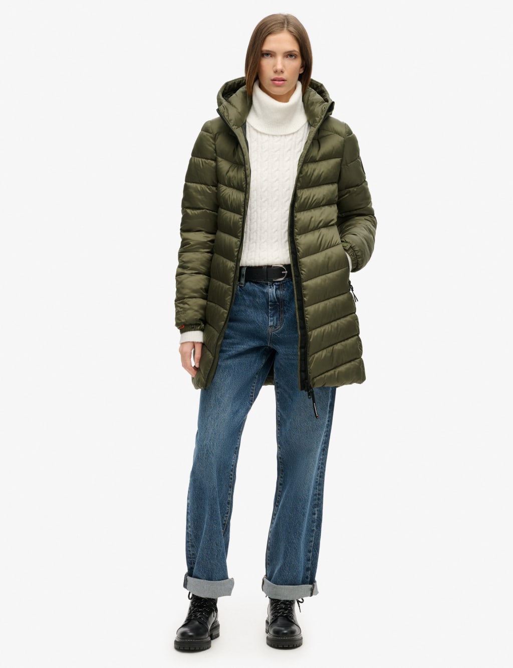 Hooded Longline Puffer Jacket 3 of 7