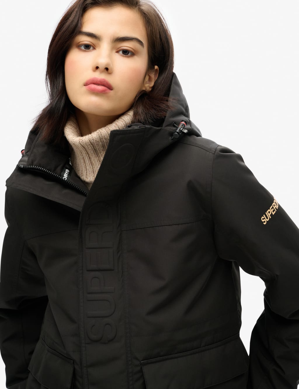 Hooded Rain Jacket Superdry M S