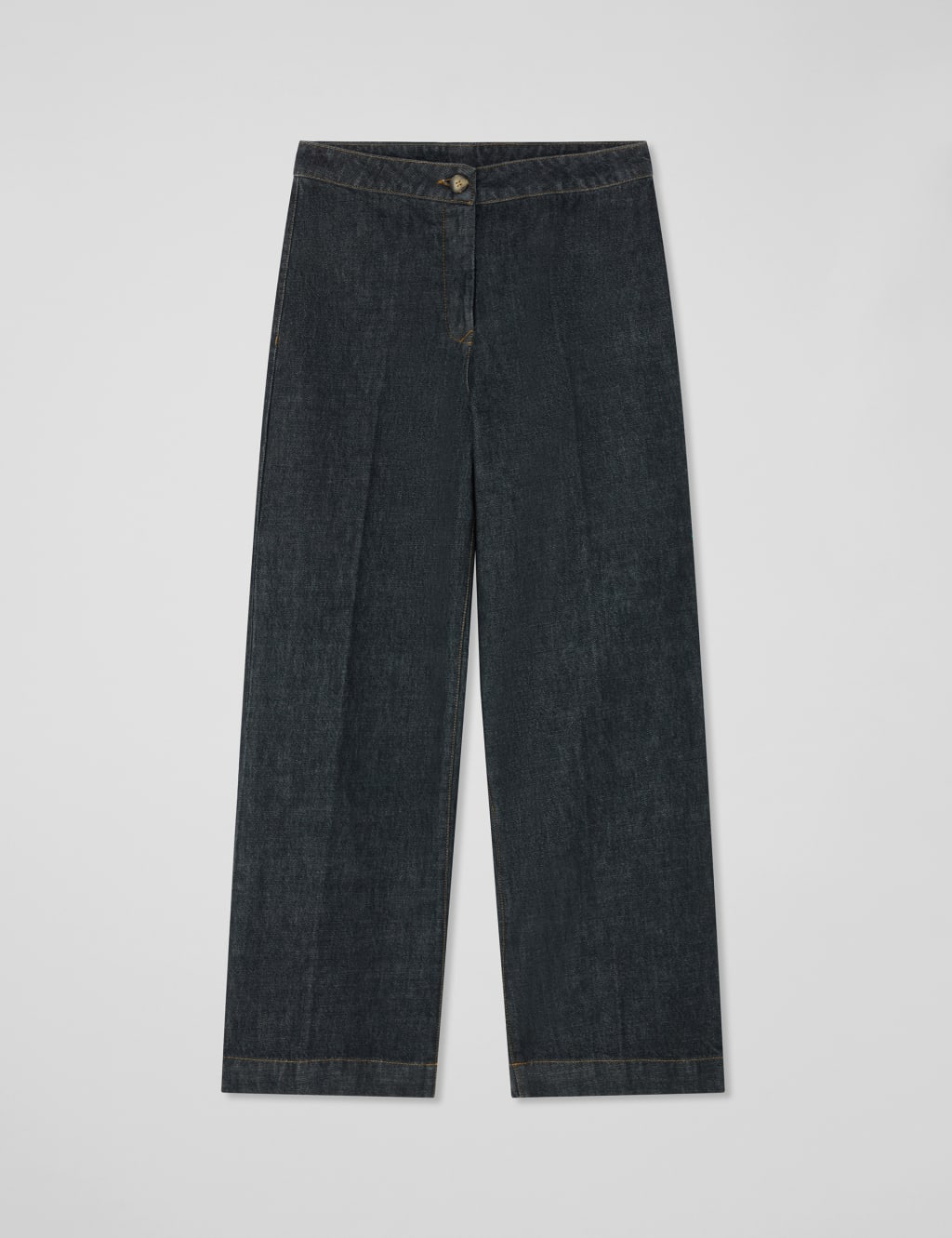 Denim Wide Leg Ankle Grazer Trousers 2 of 3