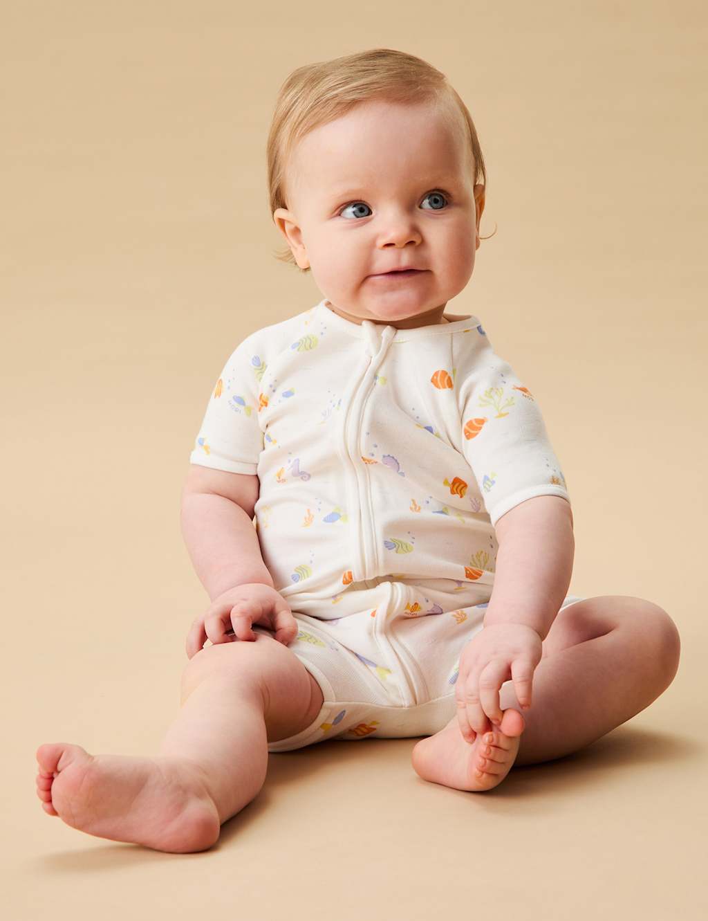 Cotton Blend Fish Sleepsuit (0-24 Mths) 3 of 3