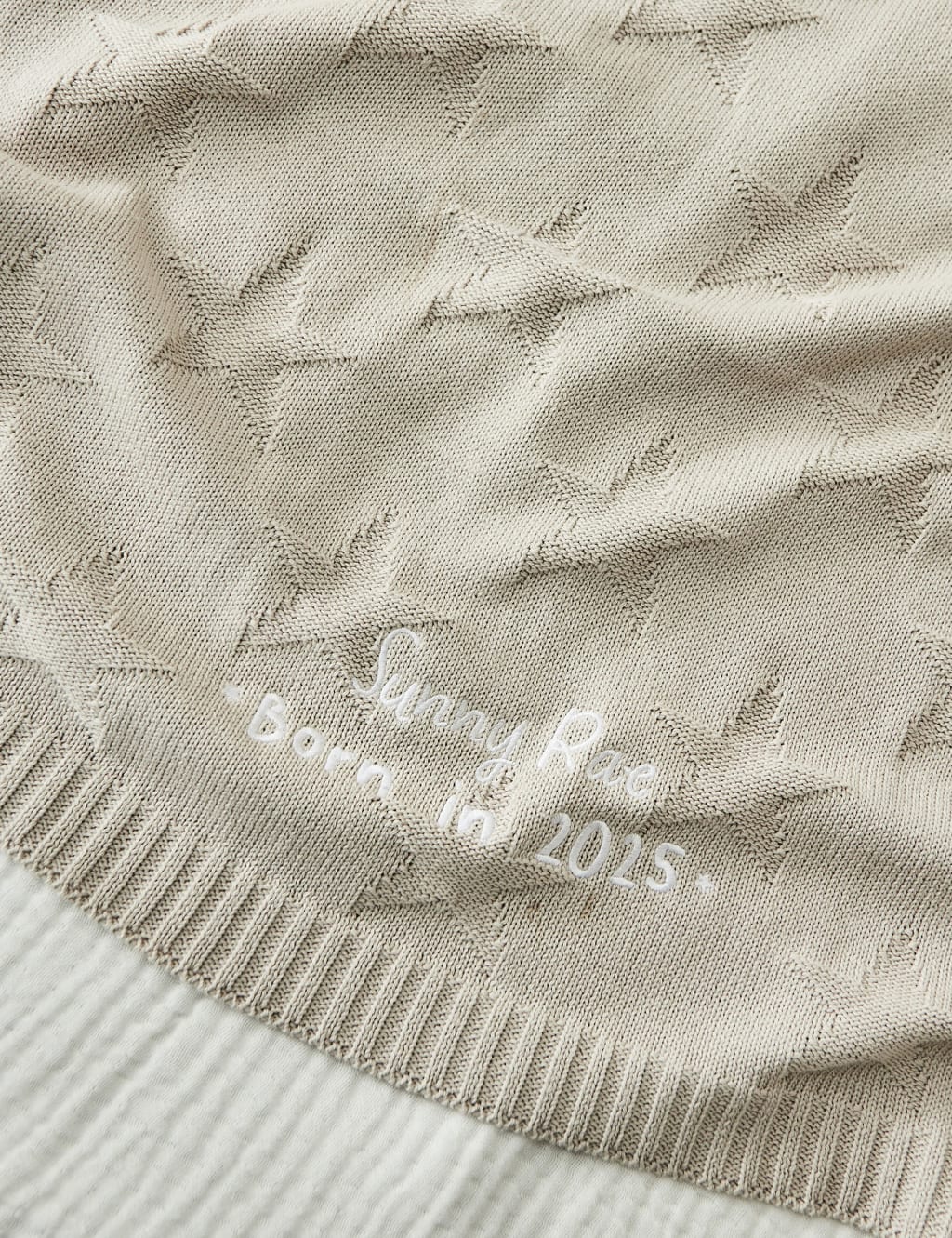 Personalised Born in 2025  Blanket 1 of 3