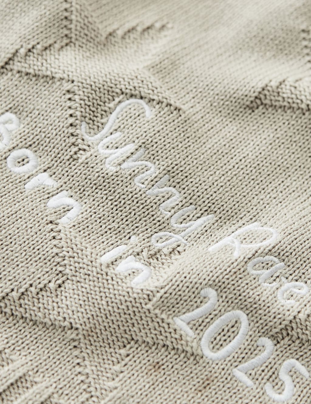 Personalised Born in 2025  Blanket 3 of 3