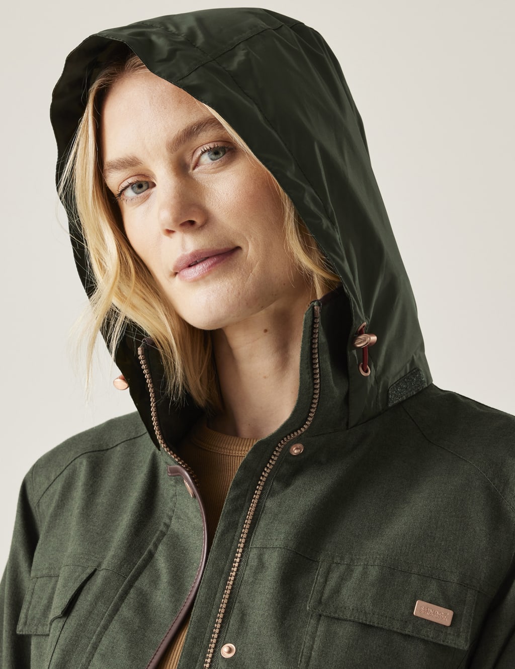 Alixa Hooded Funnel Neck Utility Jacket Regatta M S