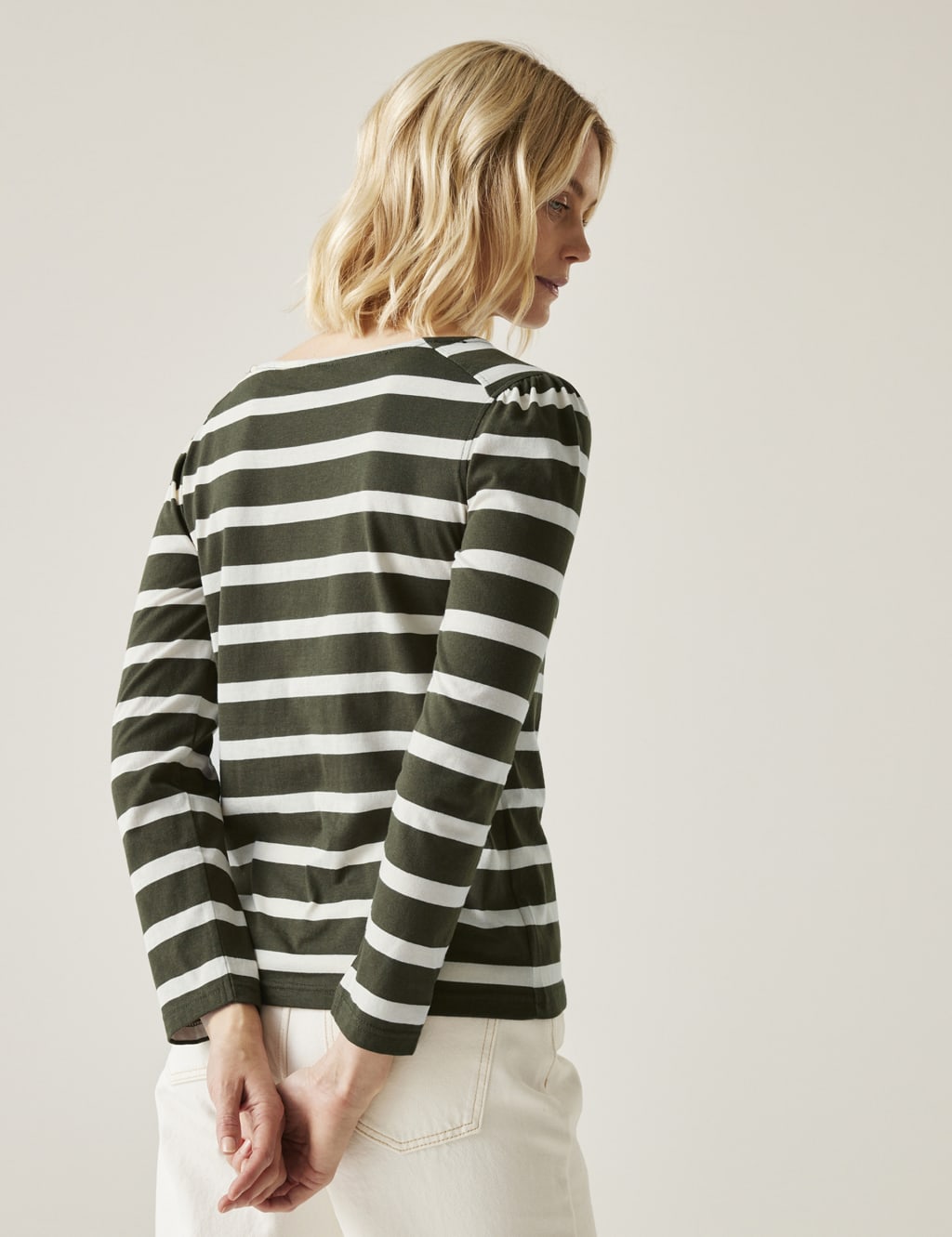 Federica Pure Cotton Striped Top 4 of 5