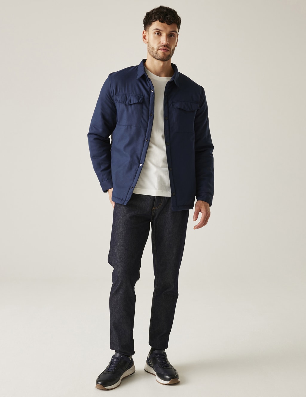 Gawayne Cotton Rich Padded Overshirt 3 of 5