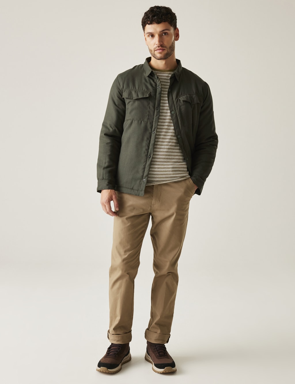 Gawayne Cotton Rich Padded Overshirt 3 of 6