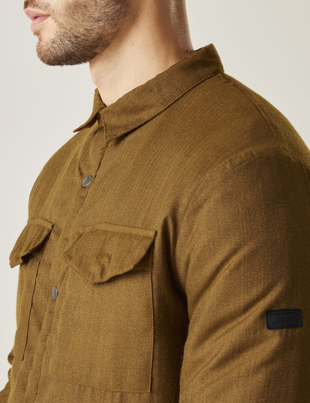 Gawayne Cotton Rich Padded Overshirt 5 of 6