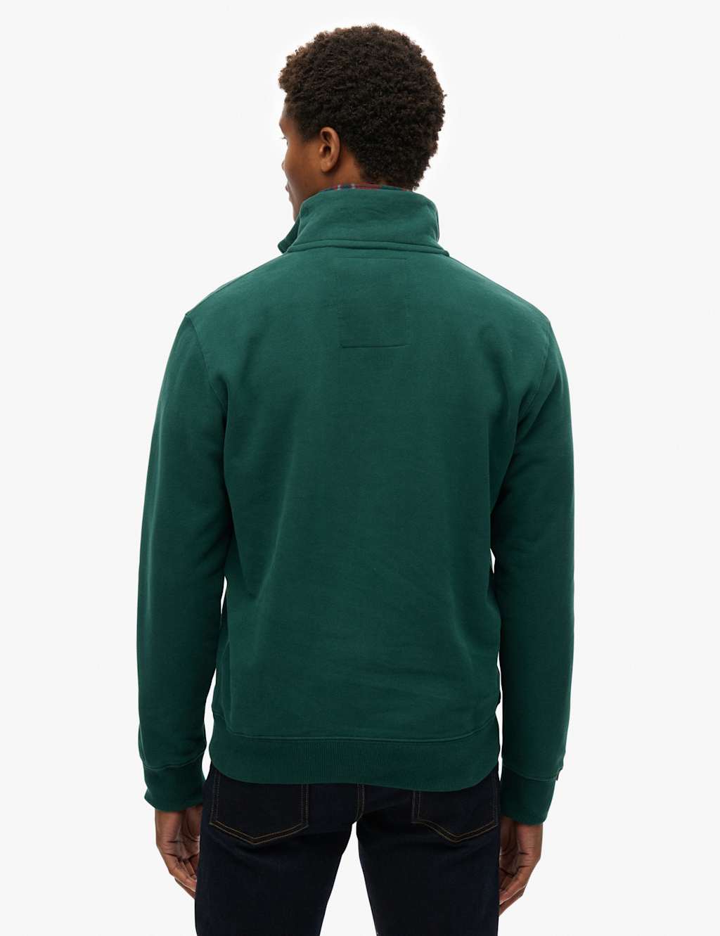 Slim Fit Cotton Rich Half-Zip Sweatshirt 4 of 5