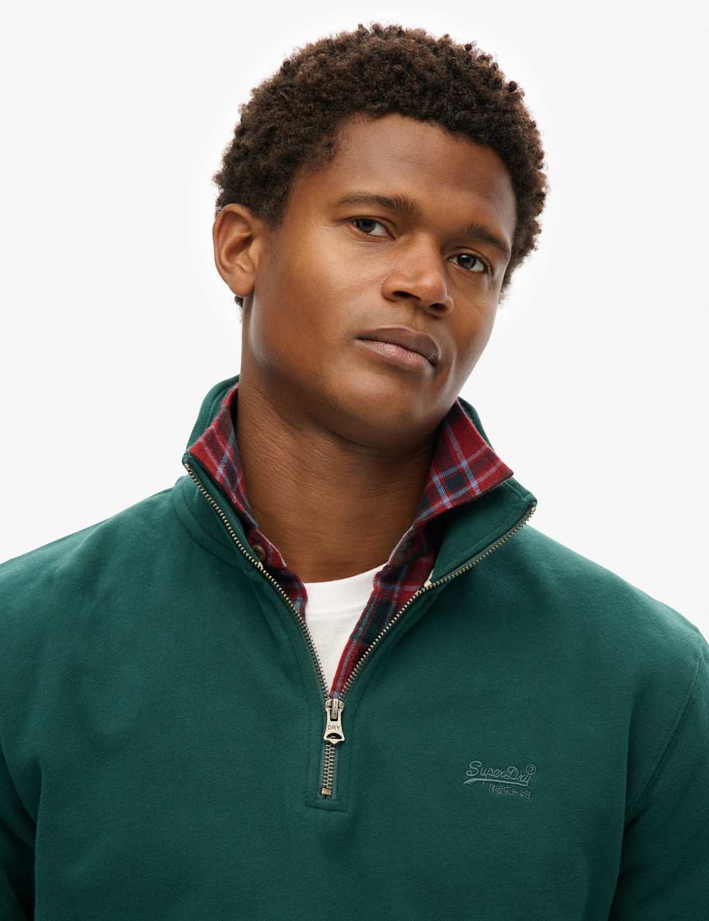 Slim Fit Cotton Rich Half-Zip Sweatshirt 5 of 5