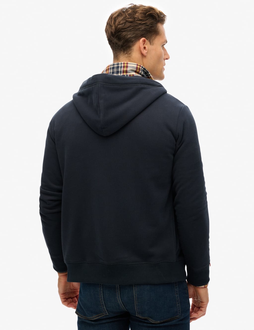 Slim Fit Cotton Rich Zip Up Hoodie 3 of 6