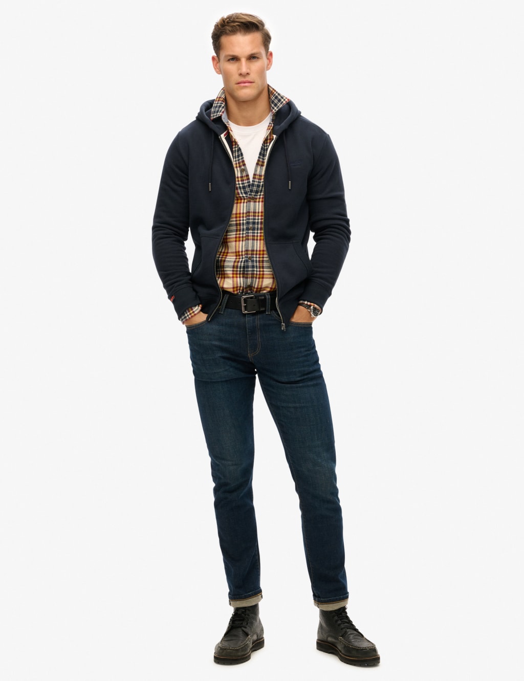 Slim Fit Cotton Rich Zip Up Hoodie 4 of 6