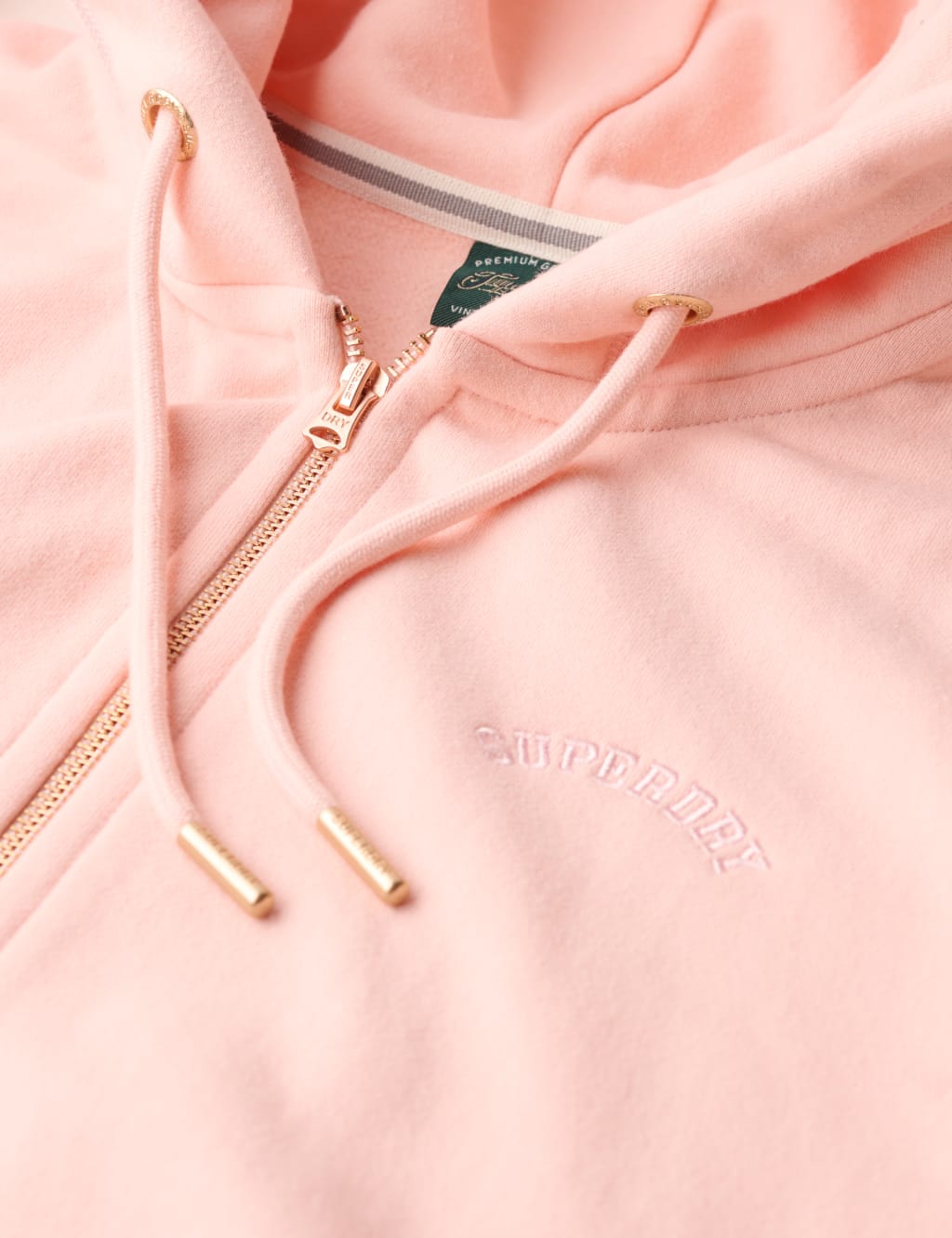Cotton Rich Zip Up Embroidered Logo Hoodie 6 of 6