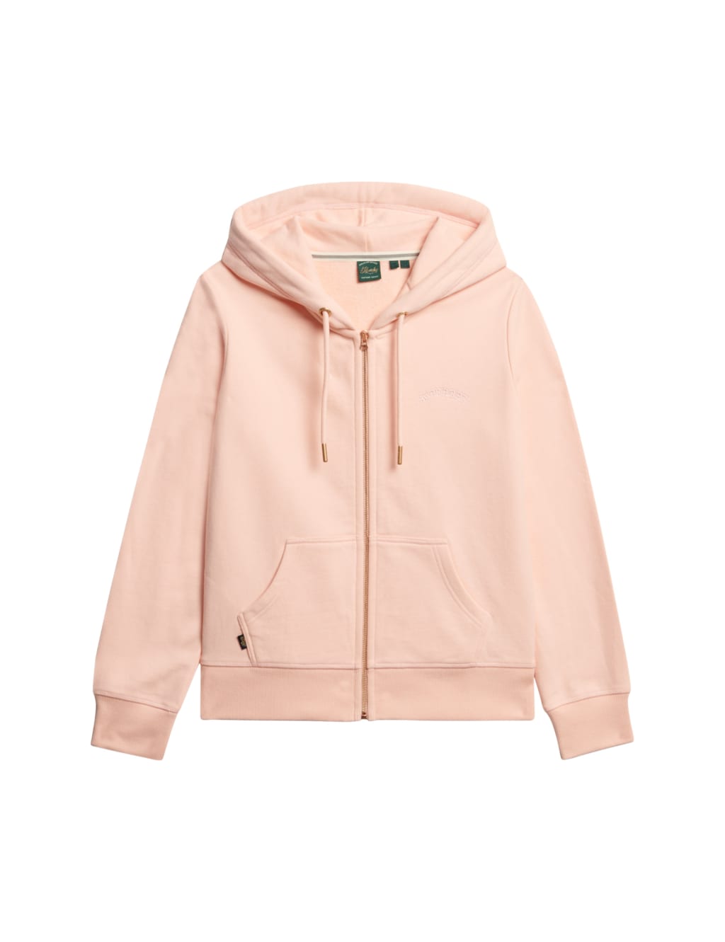Cotton Rich Zip Up Embroidered Logo Hoodie 2 of 6